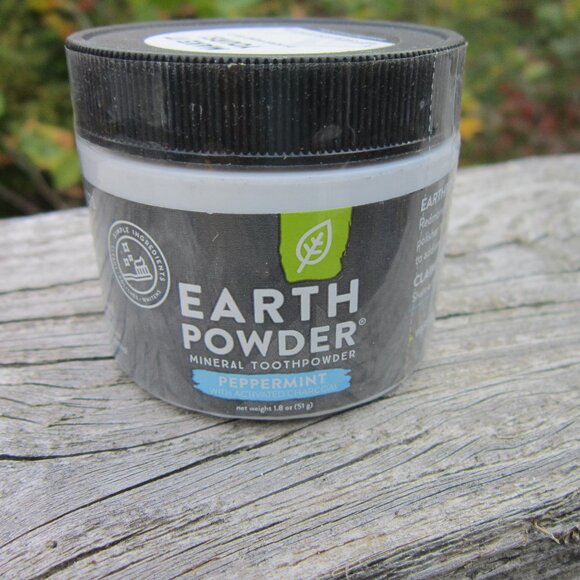 Redmond Earth Powder Peppermint Toothpowder Naturally Whitens Oral 1.8oz - Picture 1 of 3